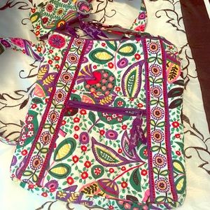 Vera Bradley Crossbody and Zip ID Wallet